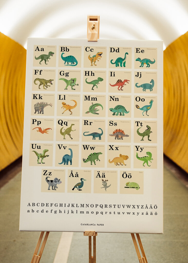 Zábava s dinosauří abecedou