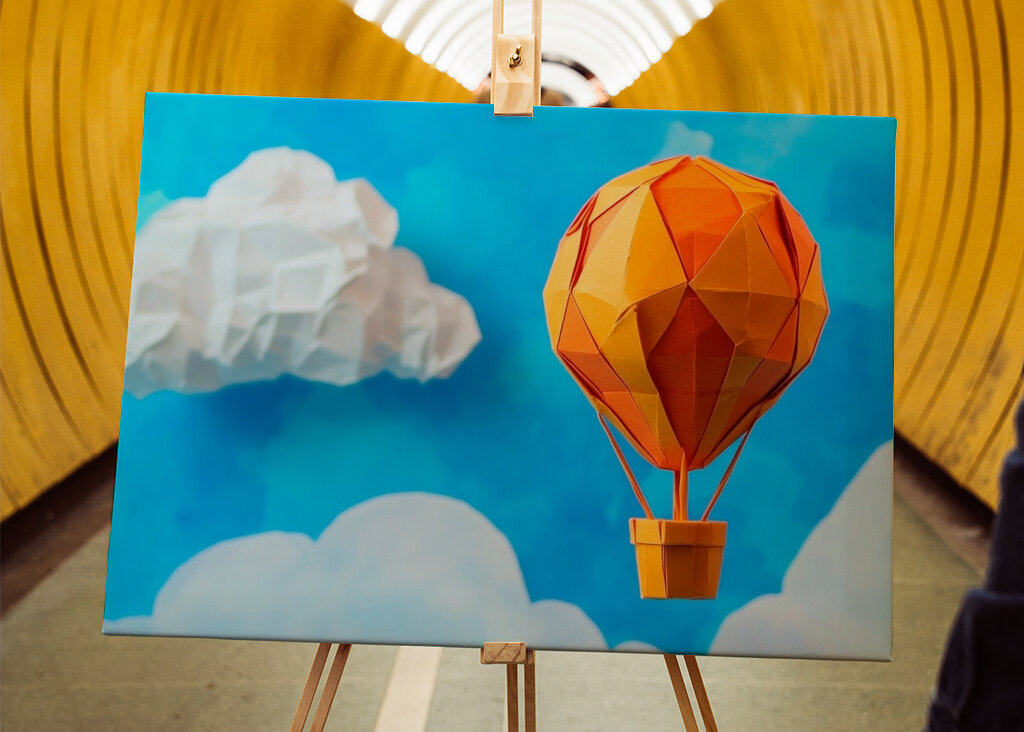 hot air balloons made origami