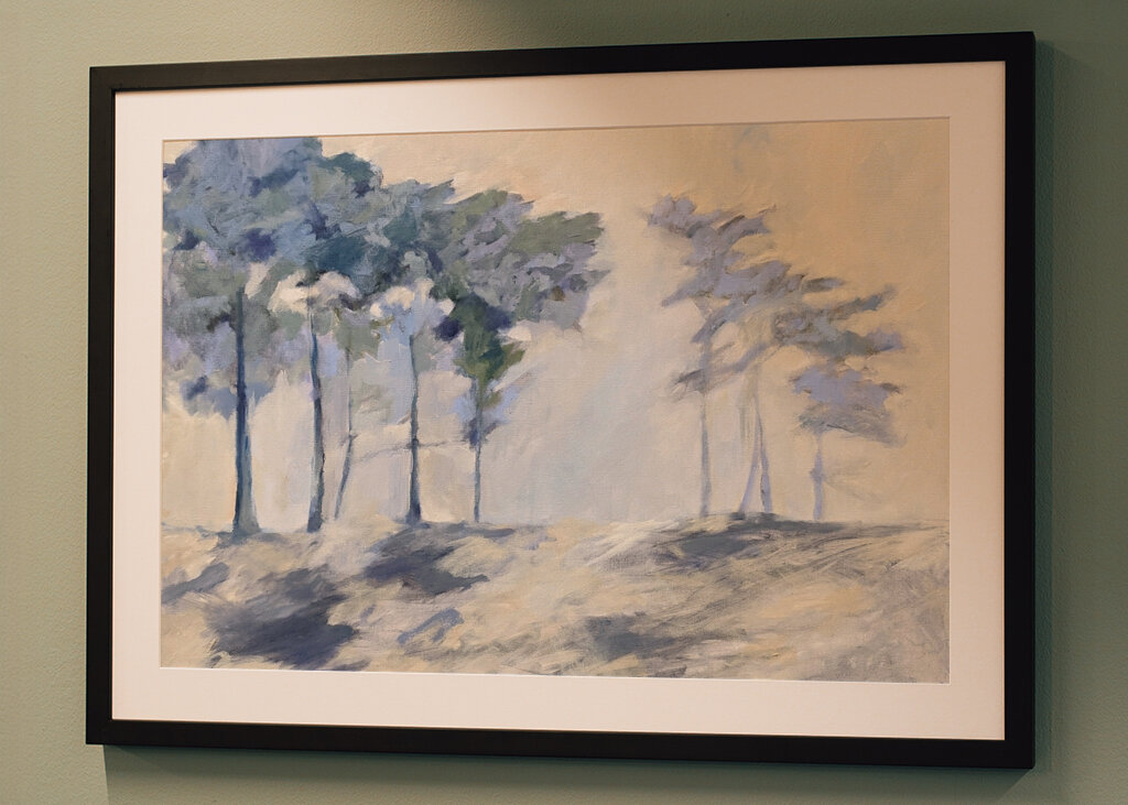 Misty Woodland Scene