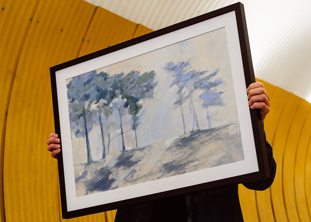 Misty Woodland Scene