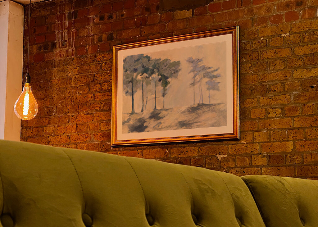 Misty Woodland Scene