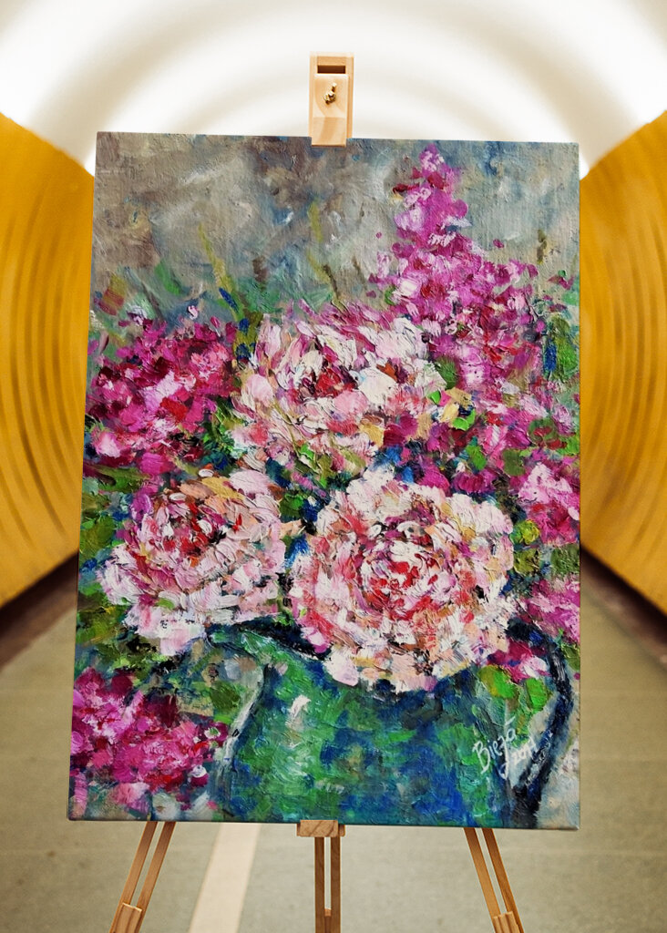 Blütenblätter in Blüte