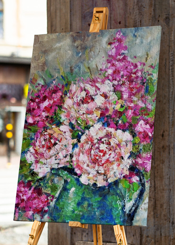 Blütenblätter in Blüte