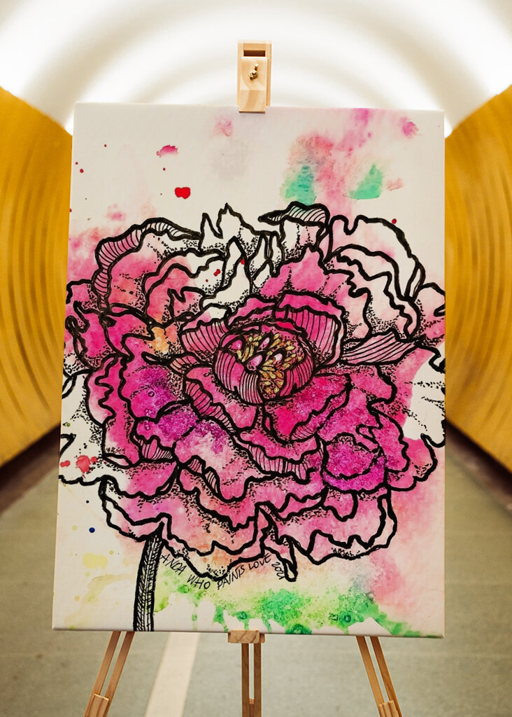 Blühende Ausstrahlung