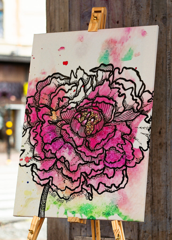 Blühende Ausstrahlung