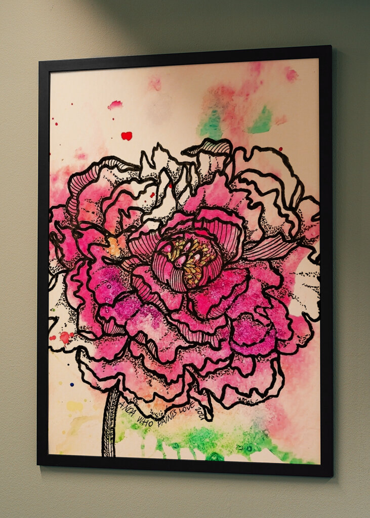 Blühende Ausstrahlung