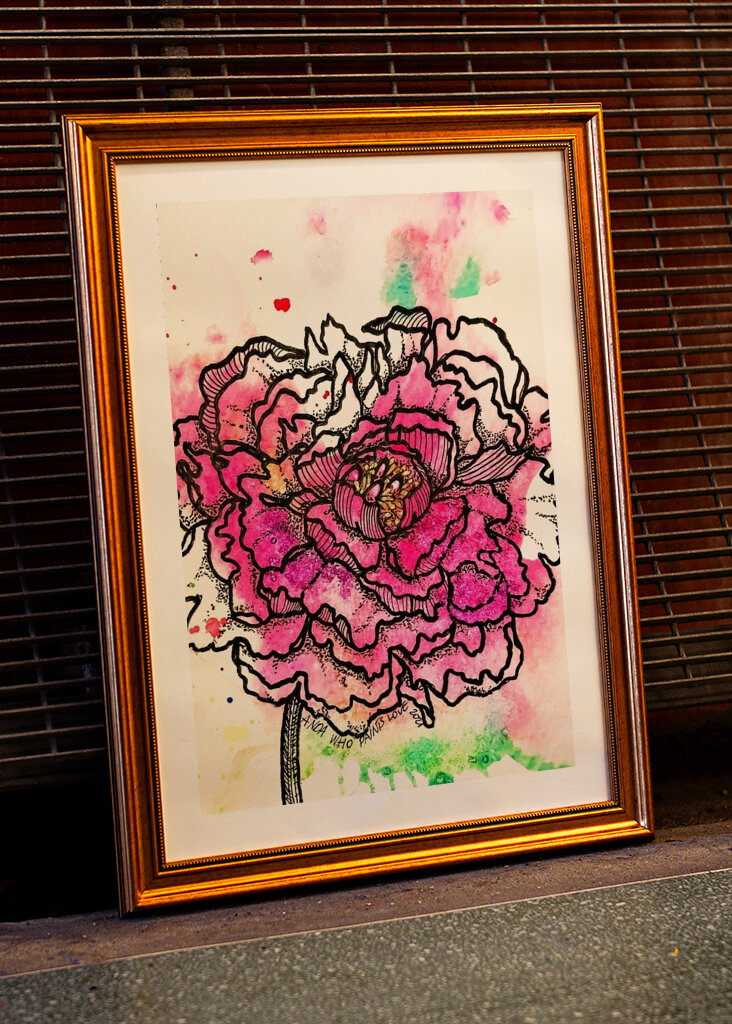 Blühende Ausstrahlung