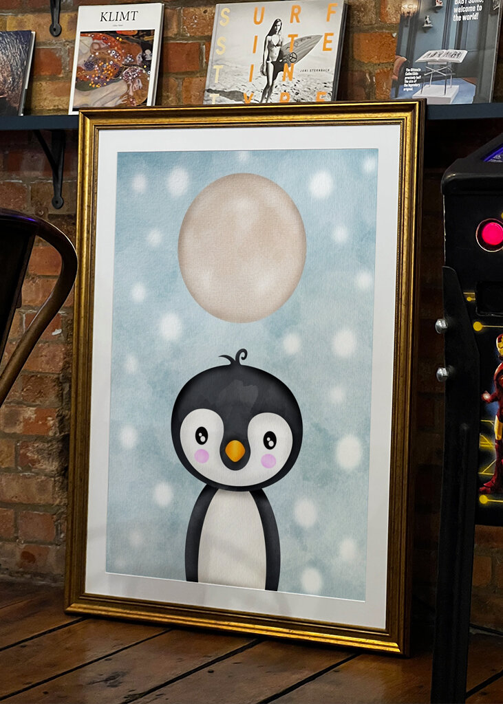 Penguin in the cold night