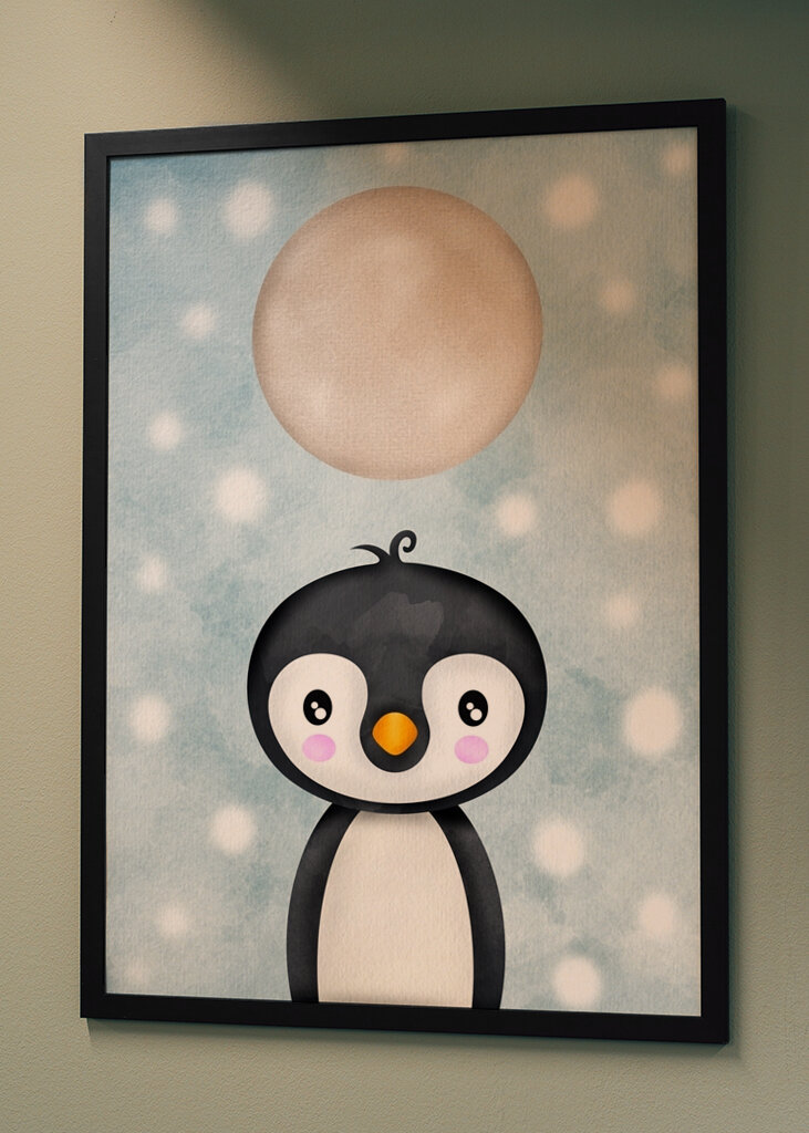 Penguin in the cold night