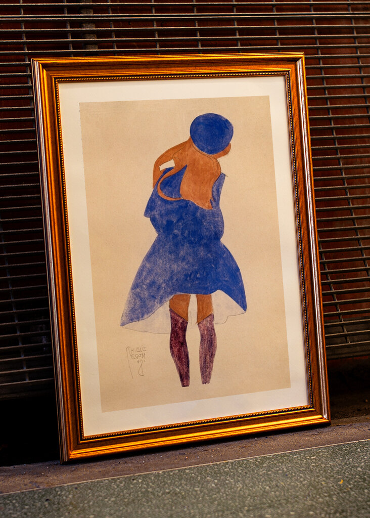 Stående pige, set bagfra 1908