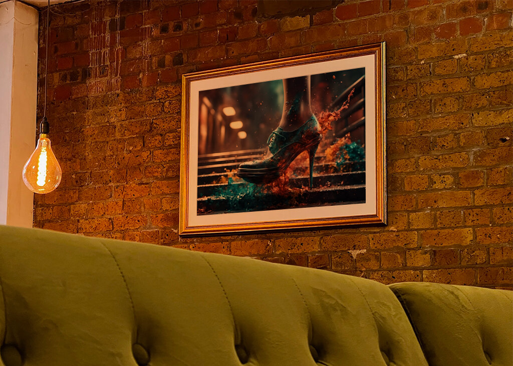 Color explosion on the stairs.