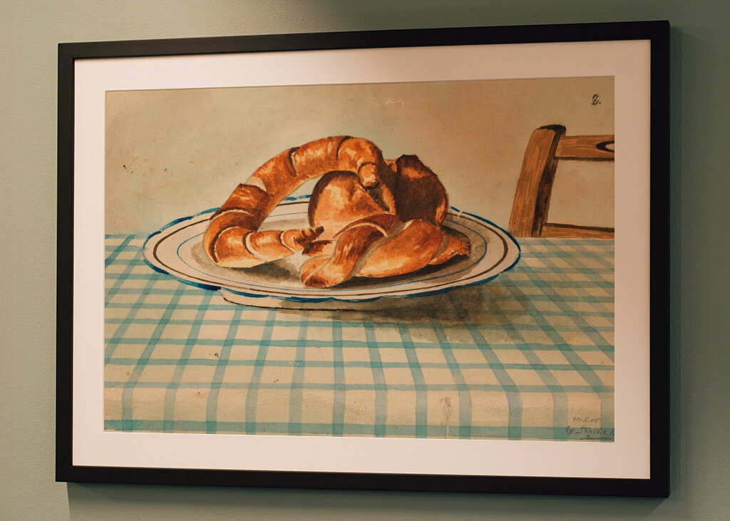 Stillleben mit Gebäckteller