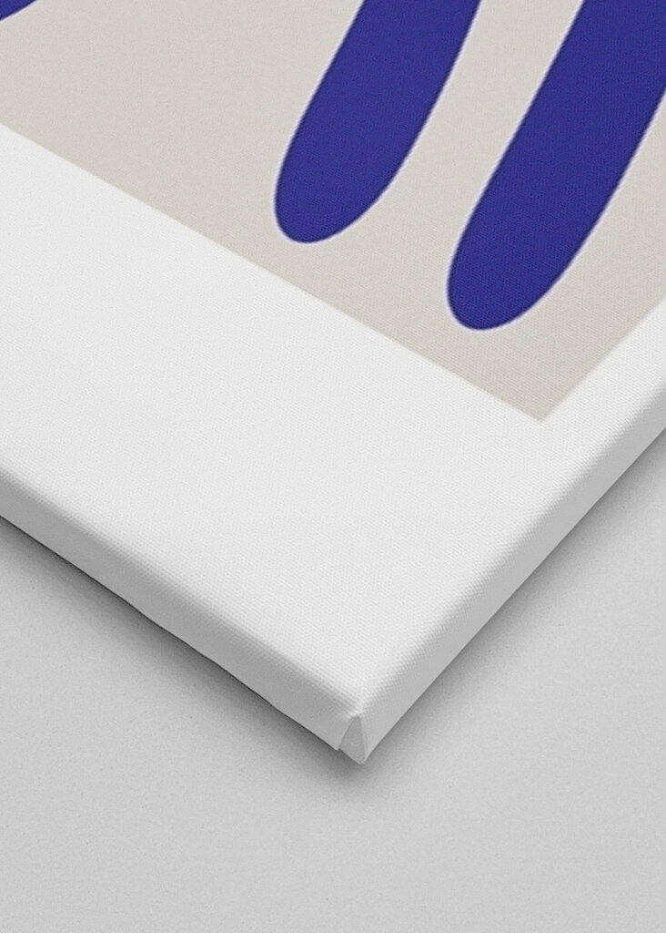 Flytende blå former