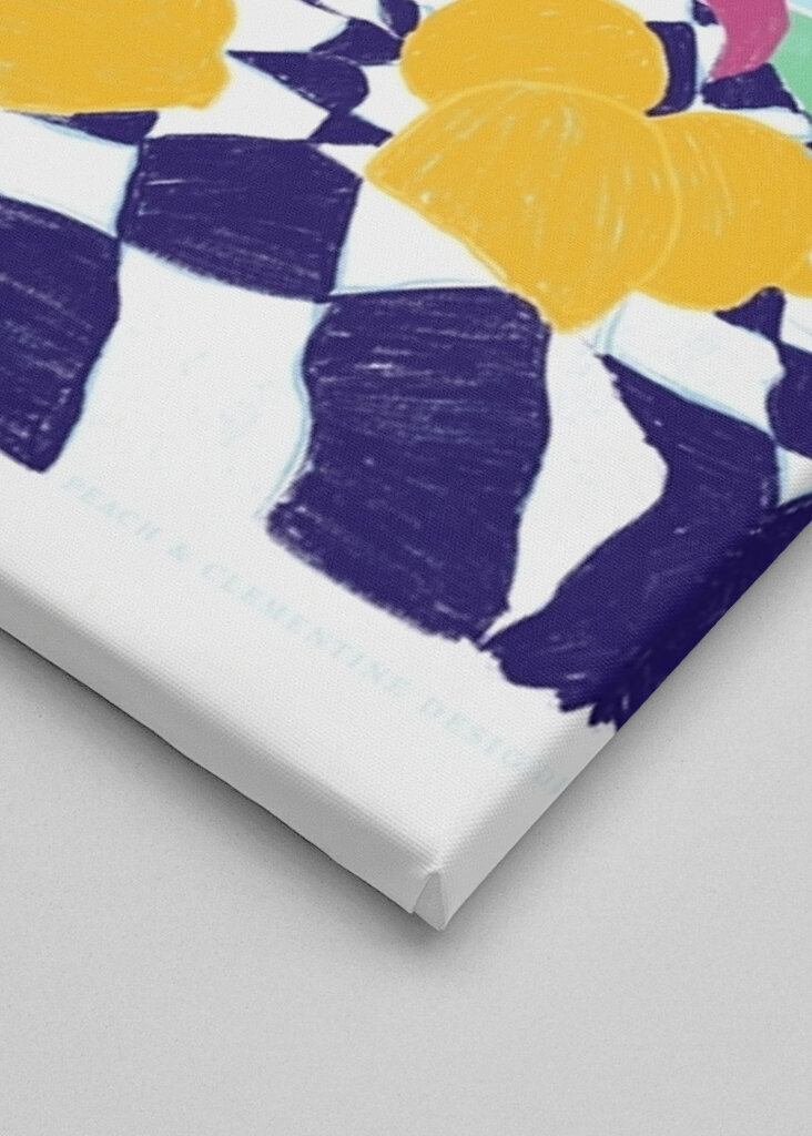 Frukt på rutete klut