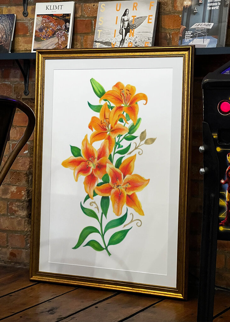 Lively Orange Lilies