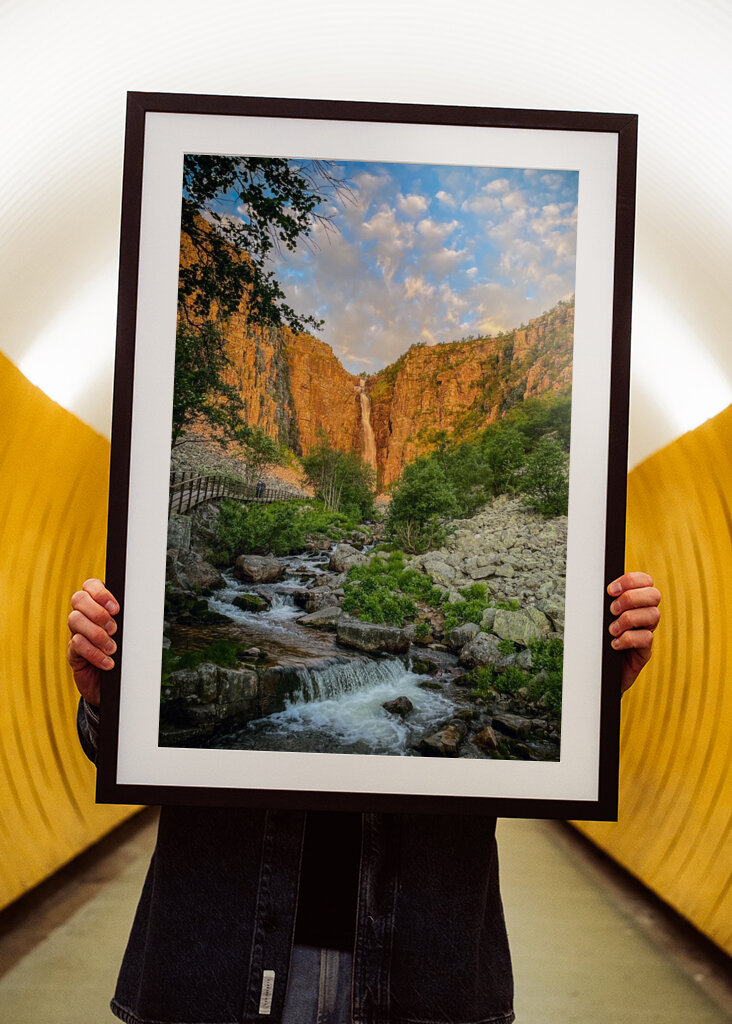 Soluppgång vid Njupeskär