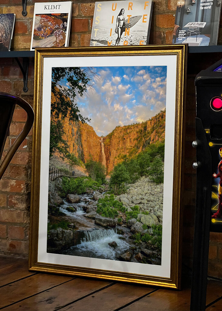 Soluppgång vid Njupeskär