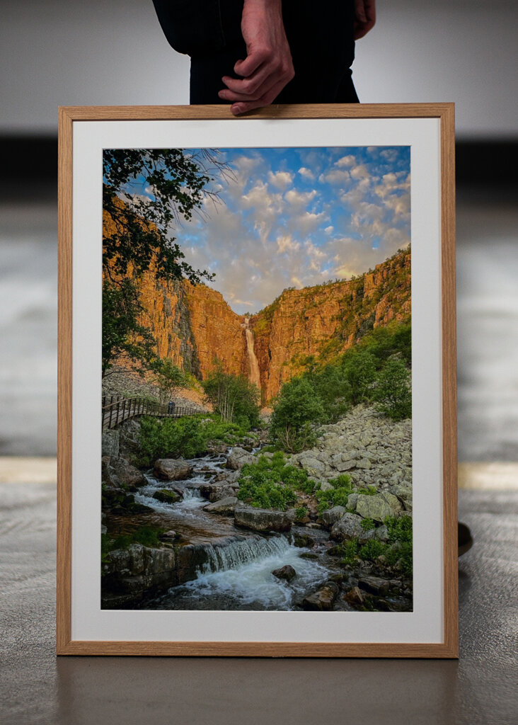 Soluppgång vid Njupeskär