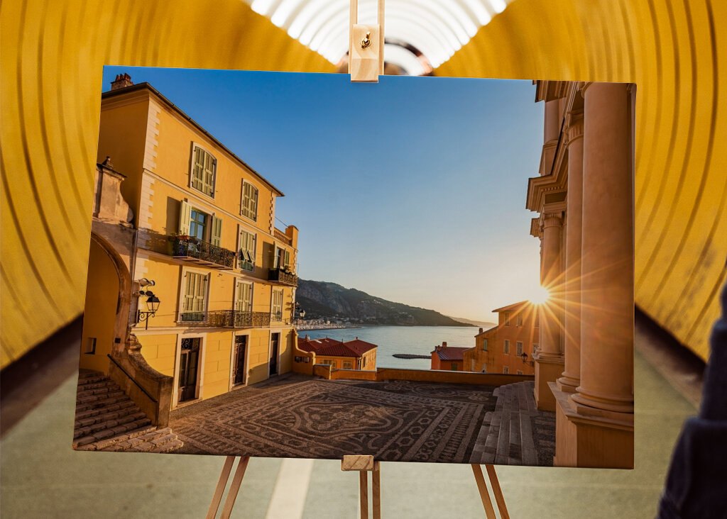 Altstadt von Menton am Morgen