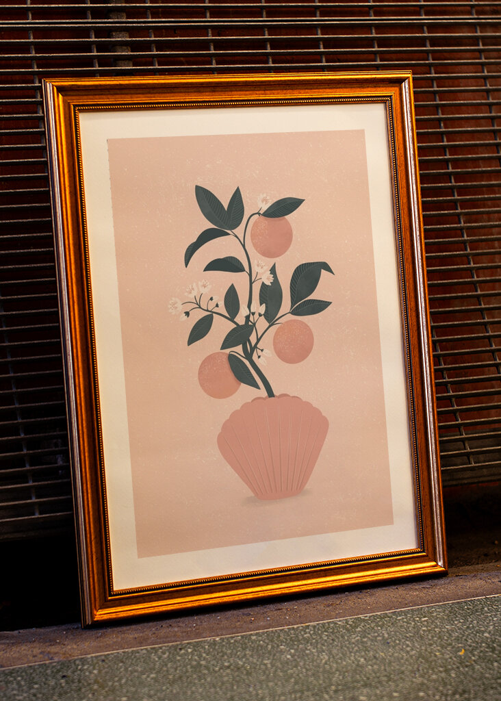 Vaso di fiori di pesco