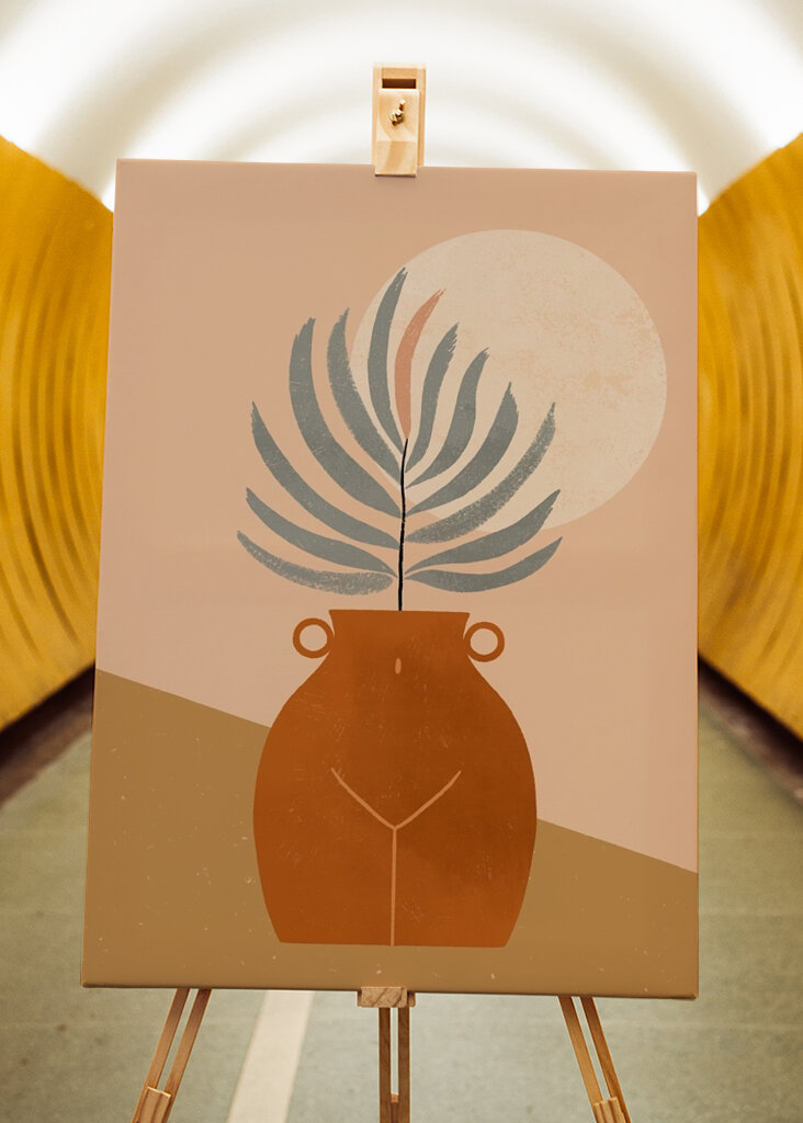 Sunlit Botanical Vase