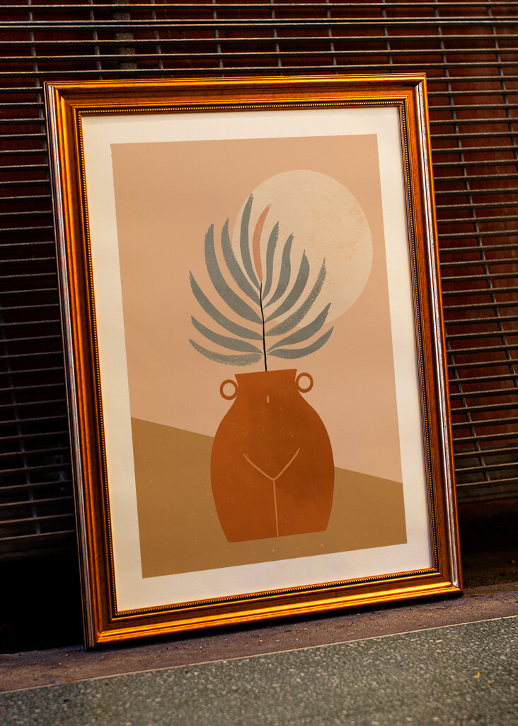 Sunlit Botanical Vase