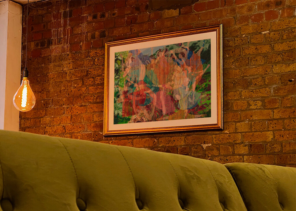 Farverig dansebevægelse