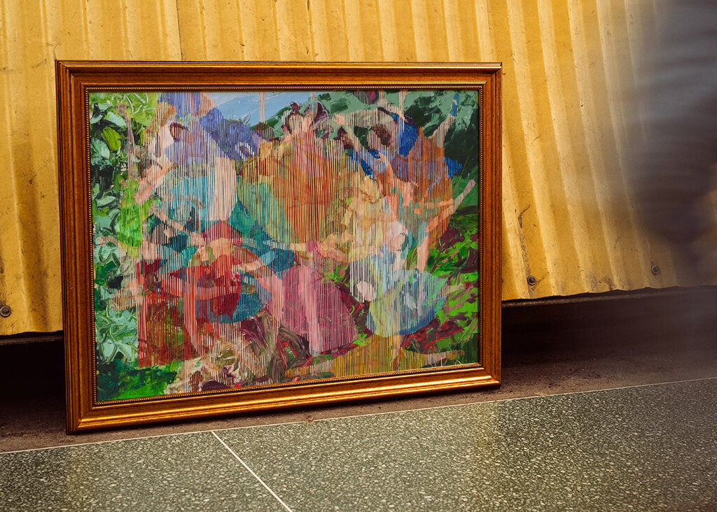 Farverig dansebevægelse