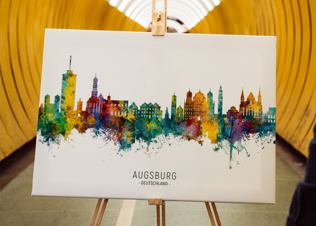 Vibrant Augsburg Skyline