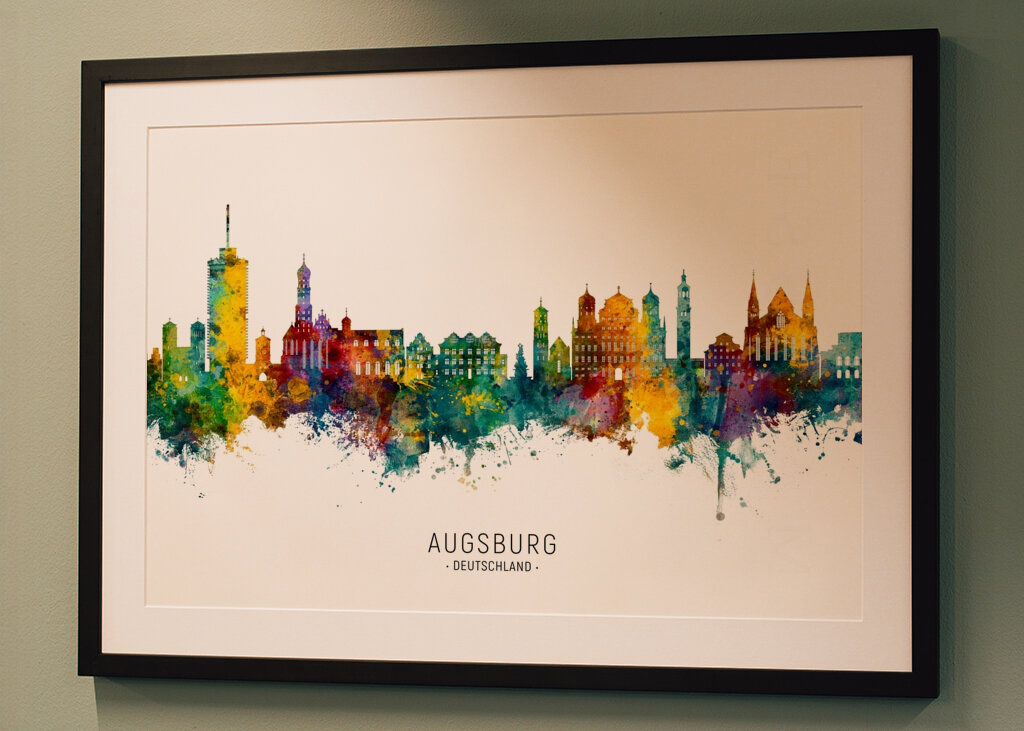 Vibrant Augsburg Skyline