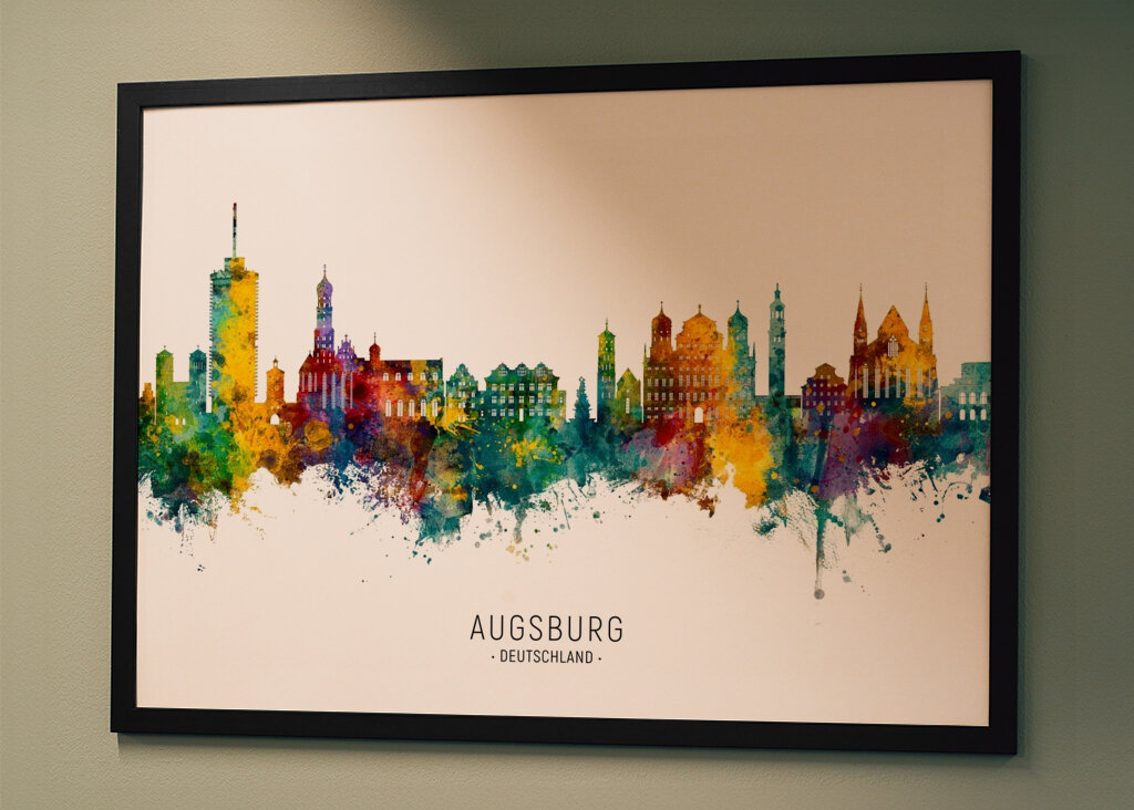 Vibrant Augsburg Skyline