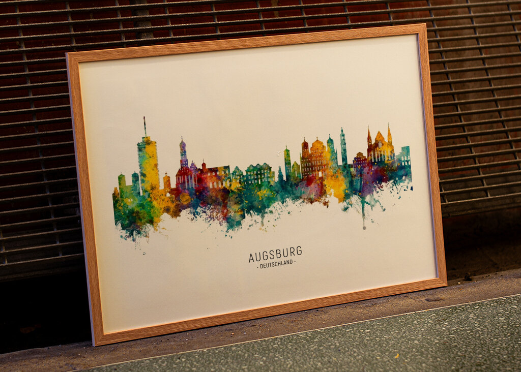 Vibrant Augsburg Skyline