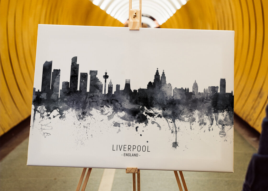 Misty Liverpool Skyline