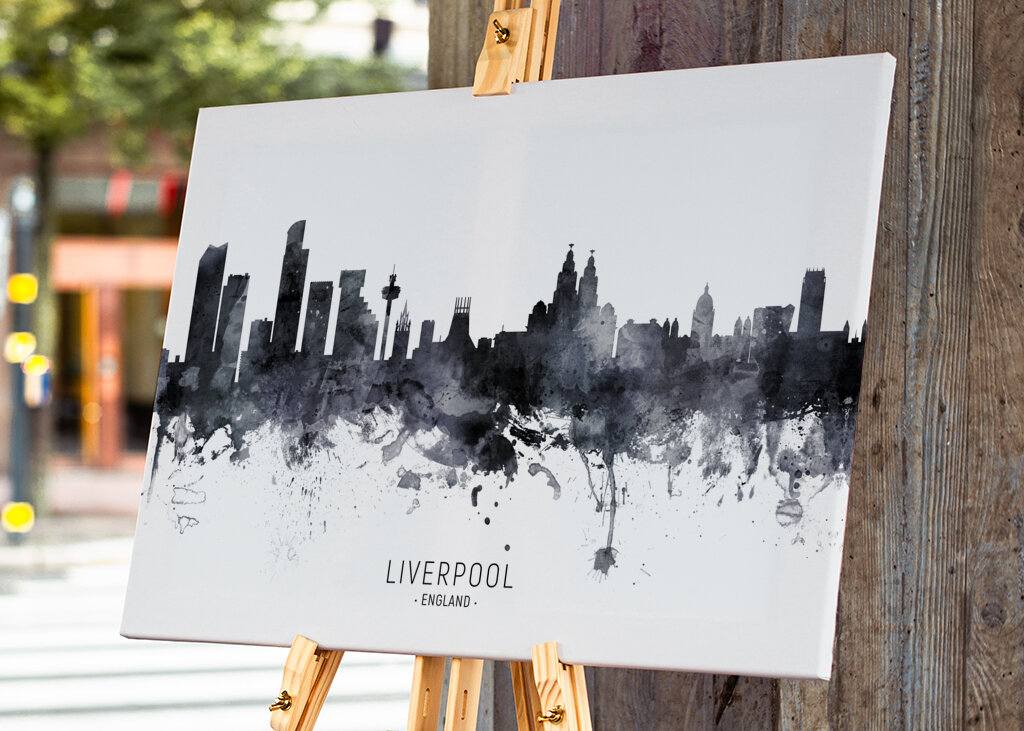 Misty Liverpool Skyline