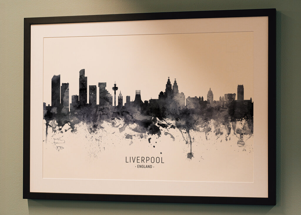 Misty Liverpool Skyline