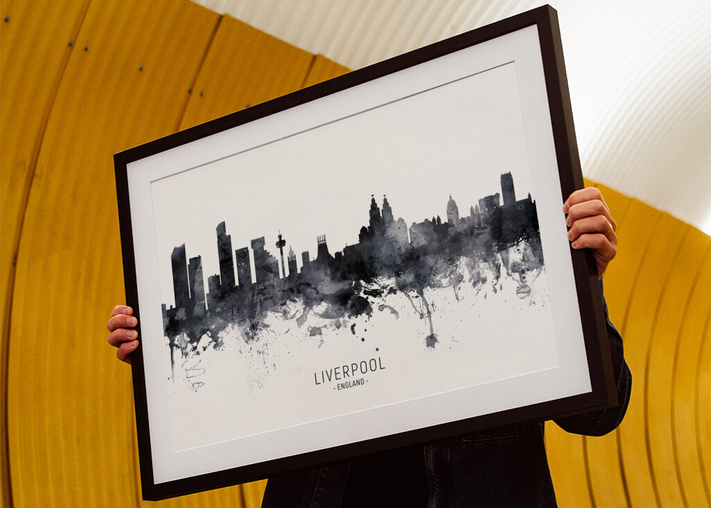 Misty Liverpool Skyline