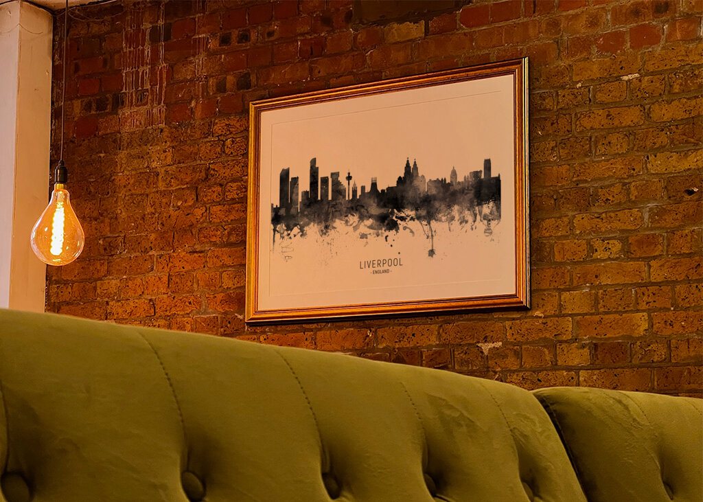 Misty Liverpool Skyline