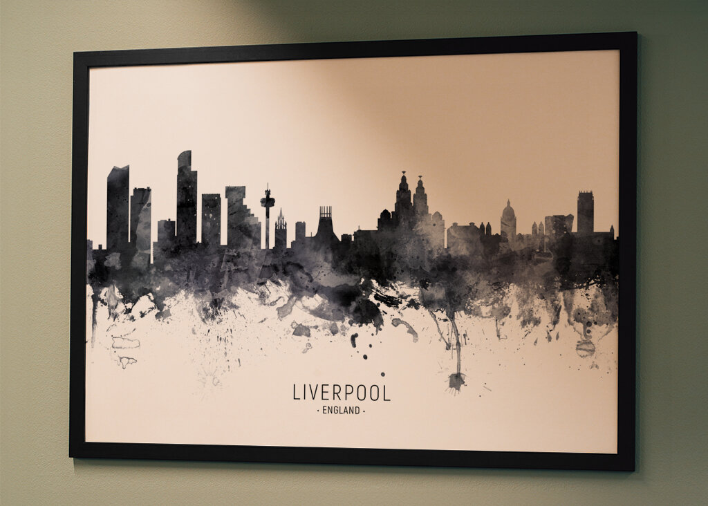 Misty Liverpool Skyline