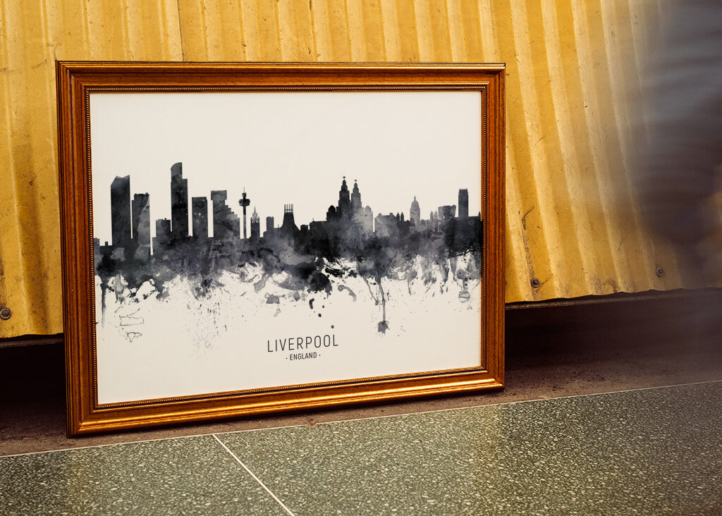 Misty Liverpool Skyline