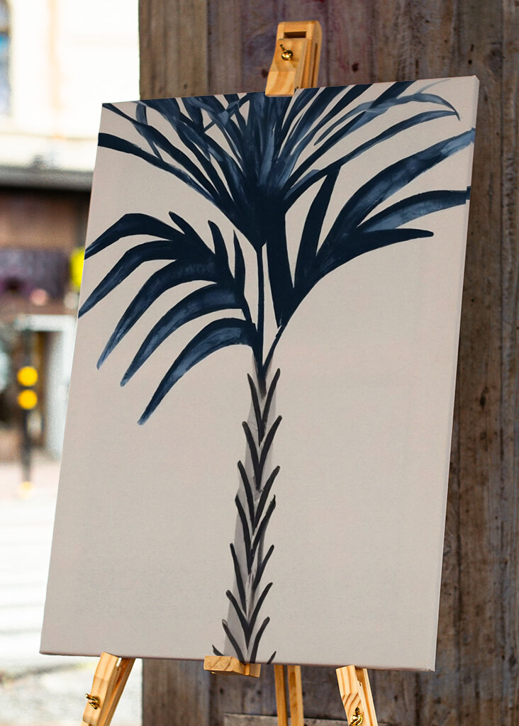 Palmblatt-Silhouette