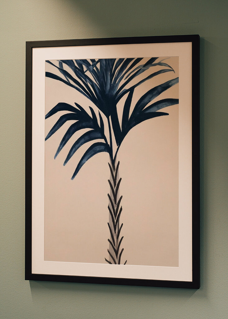 Palmblatt-Silhouette