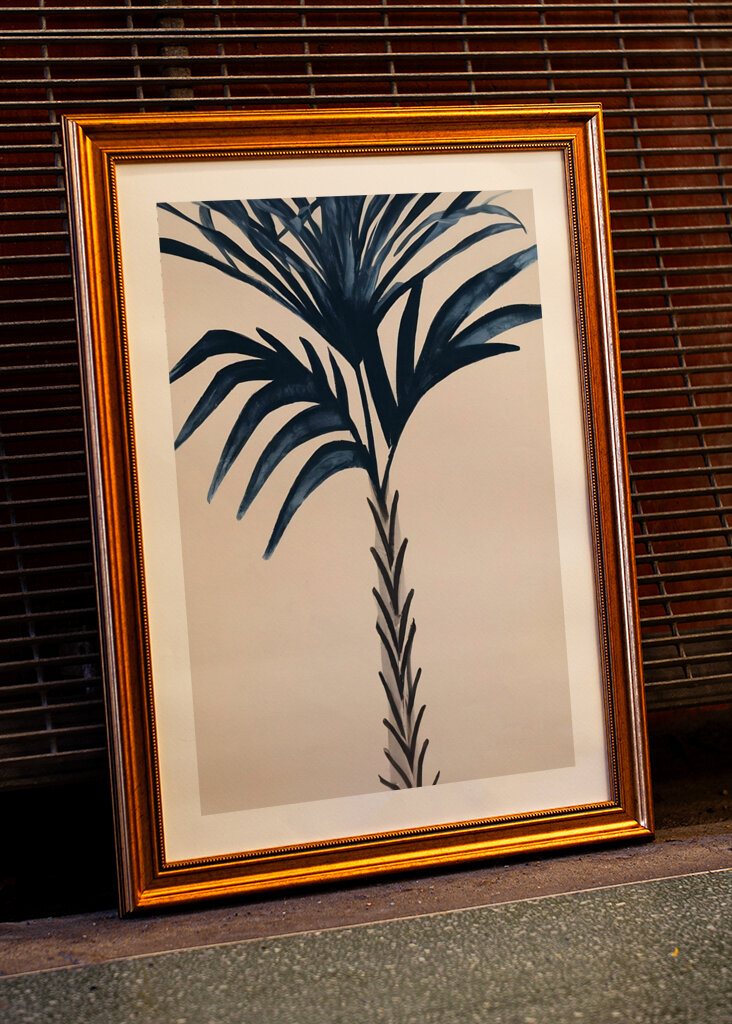 Palmblatt-Silhouette