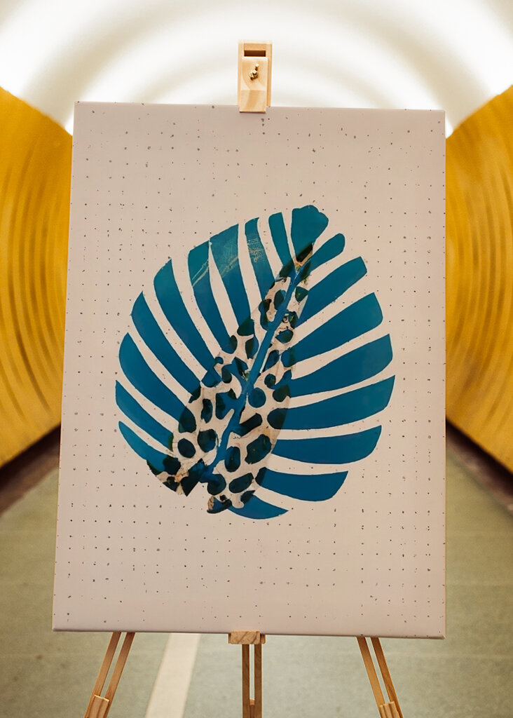 Gemusterte Blattreise