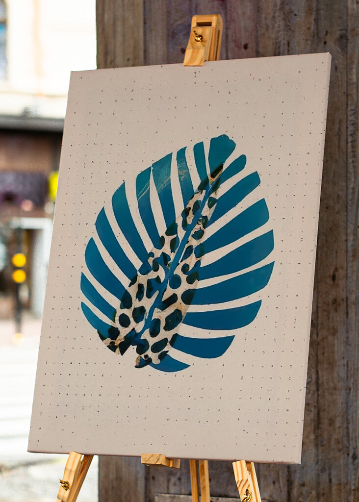 Gemusterte Blattreise