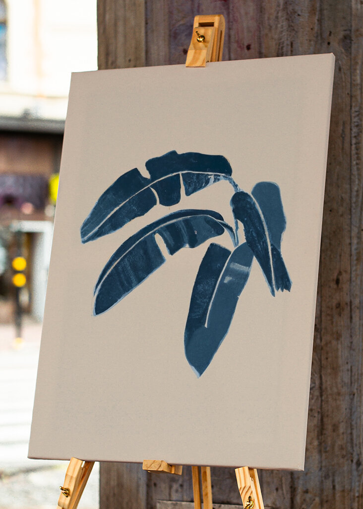 Blaue botanische Glückseligkeit