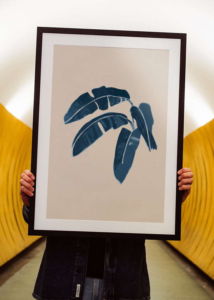 Blaue botanische Glückseligkeit