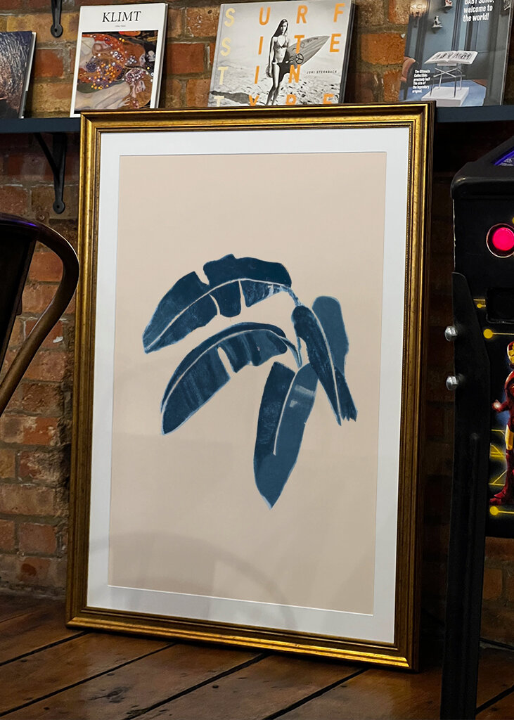 Blaue botanische Glückseligkeit