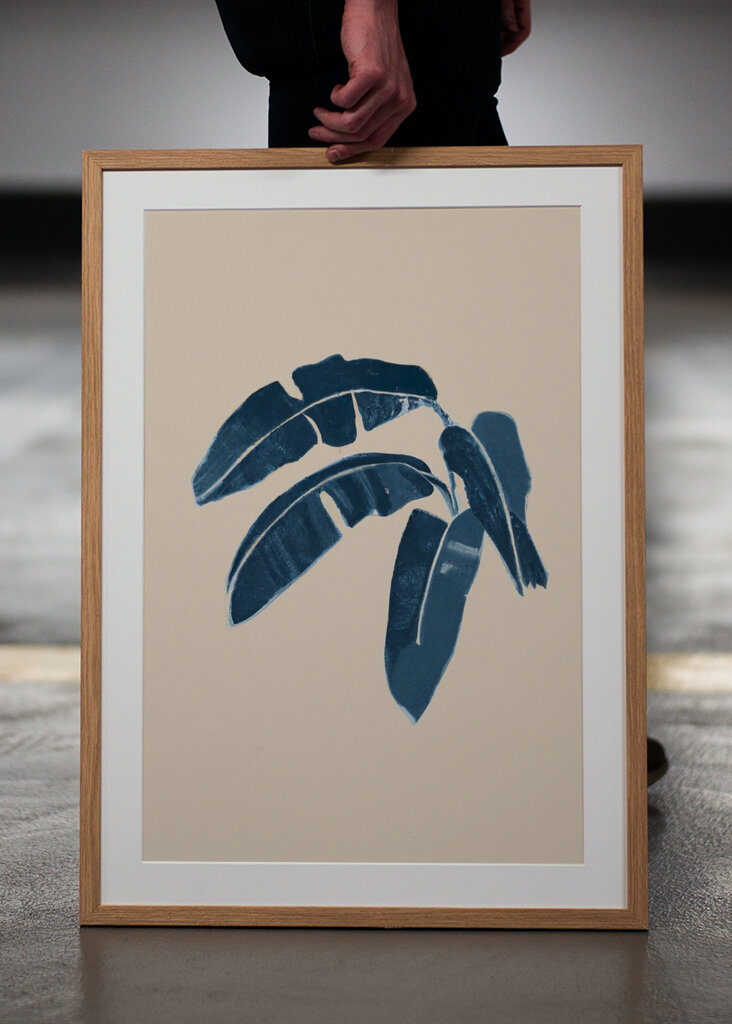 Blaue botanische Glückseligkeit