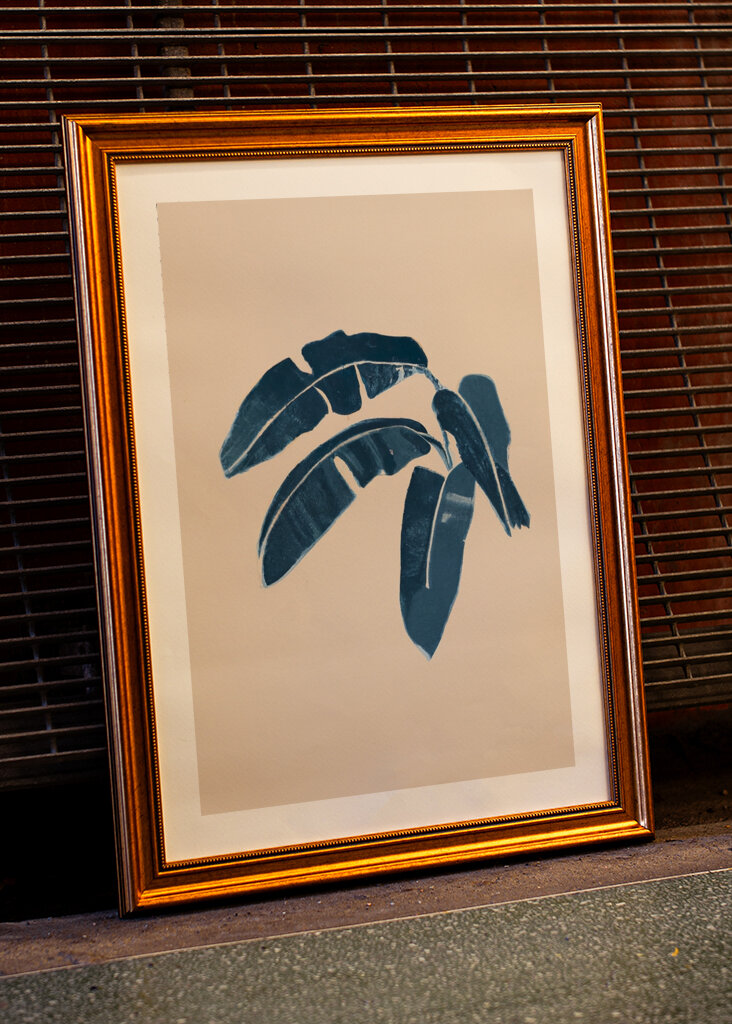 Blaue botanische Glückseligkeit