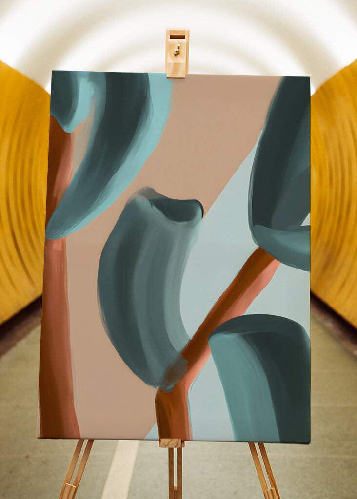 Ballett mit gebogenen Blättern